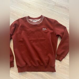 Denim and Flower Sweatshirt XL